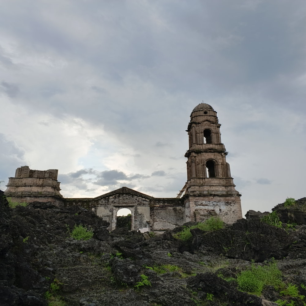 Tours to Paricutin Volcano Hiking 1 area iglesia paricutin