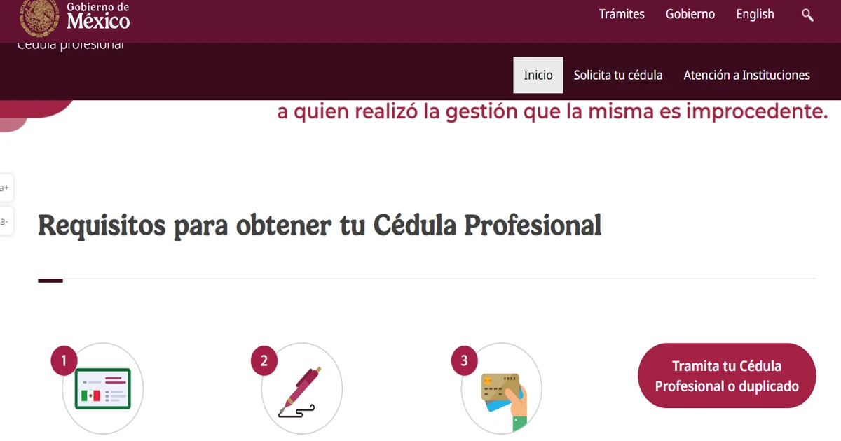 Inicio Uruapan 5 cedula profesional sep